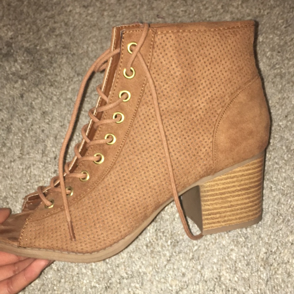 Open Toe Booties - Picture 2 of 5